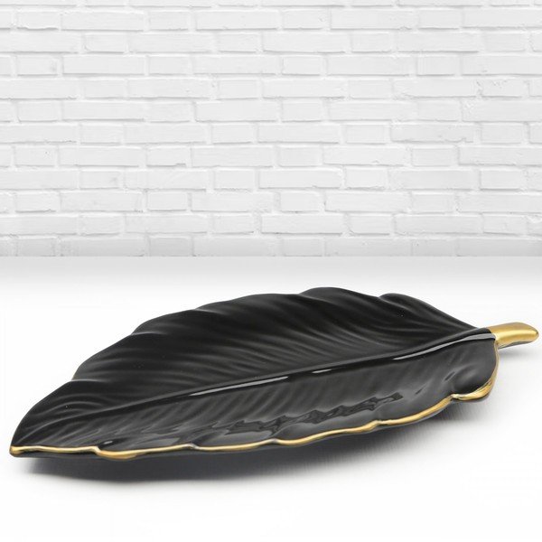 Tavă decorativă din ceramică Leaf – Mioli Decor-image-1