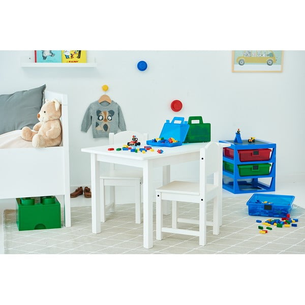 Organizator pentru depozitare cu 3 sertare LEGO®, albastru-image-1