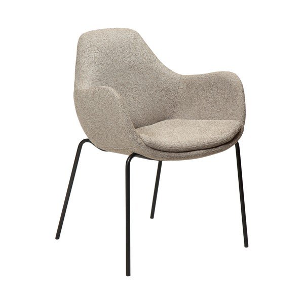 Fotoliu bej cu tapițerie din țesătură bouclé Zimmer – DAN-FORM Denmark