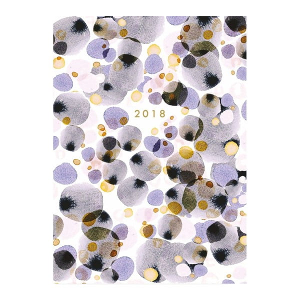 Jurnal pentru anul 2018 Portico Designs Watercolour Dot, A6