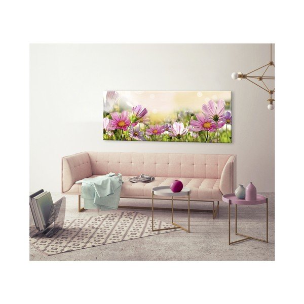 Tablou Styler Glas Flowers Astry, 50 x 125 cm-image-1