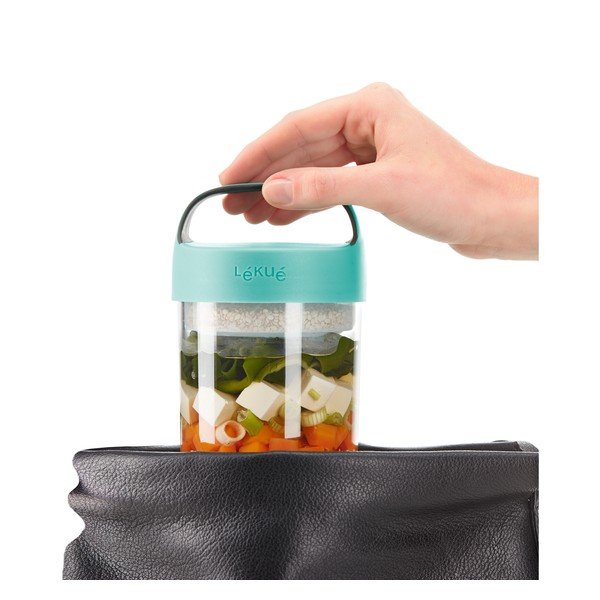 Recipient cu capac turcoaz pentru supă Lékué To Go, 600 ml-image-3