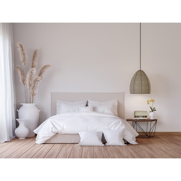 Tăblie de pat bej tapițată 160x100 cm Edmond – Really Nice Things-image-3