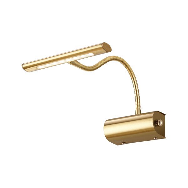 Aplică de perete alămie LED cu structură flexibilă/cu intensitate reglabilă Curtis – Trio