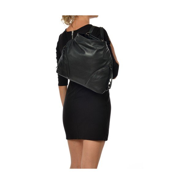 Geantă din piele Isabella Rhea Giuseppe, negru-image-2