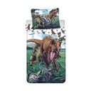 Lenjerie de pat pentru copii din bumbac pentru pat de o persoană 140x200 cm Jurassic World "Trio" – Jerry Fabrics