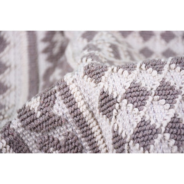 Covor din bumbac Vitaus Olivia, 80 x 200 cm, taupe-image-3