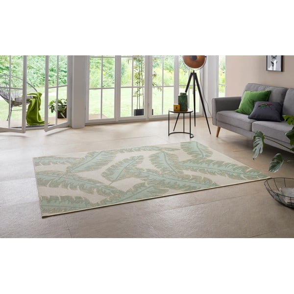 Covor exterior Ragami Leaf, 180x280 cm, verde - bej-image-3