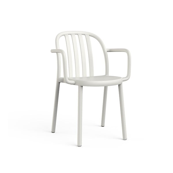 Set 2 scaune de grădină cu cotierei Resol Sue, alb