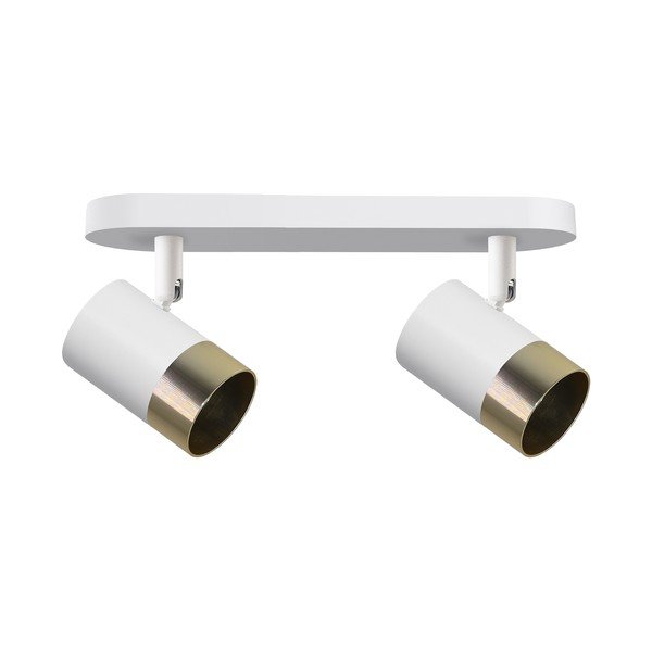 Plafonieră albă/aurie cu abajur din metal 34x5.5 cm Tobi – Candellux Lighting