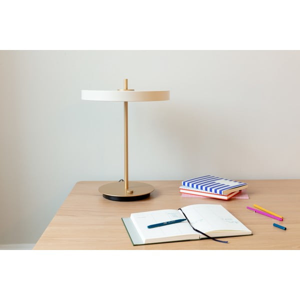 Veioză albă LED cu intensitate reglabilă cu abajur din metal (înălțime 41,5 cm) Asteria Table – UMAGE-image-4