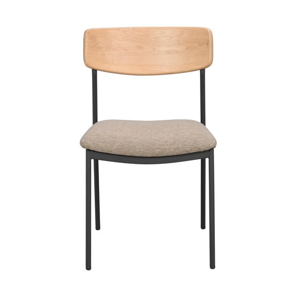 Scaune de dining bej/natural  2 buc. Maymont – Rowico-image-2