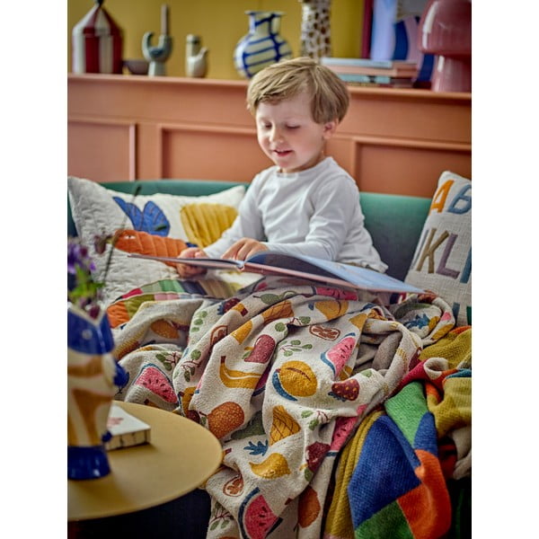 Pătură pentru copii din bumbac reciclat 130x160 cm Fruitta – Bloomingville Mini-image-4