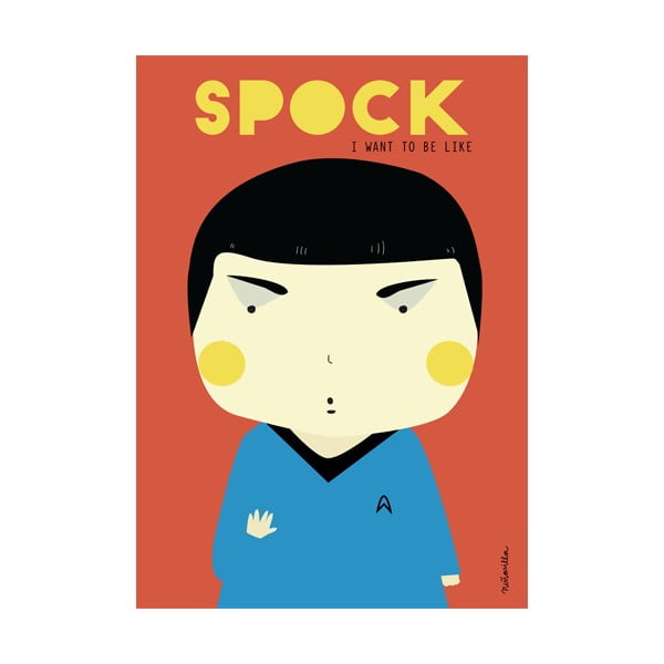 Poster NiñaSilla Spock, 21 x 42 cm