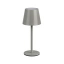 Veioză gri LED cu abajur din metal (înălțime 21 cm) Diaz – Reality