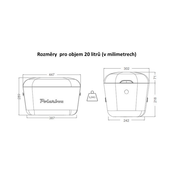 Cutie termoizolantă verde-deschis 20 l Pop – Polarbox-image-2