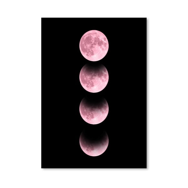 Poster Americanflat Pink Moon, 30 x 42 cm