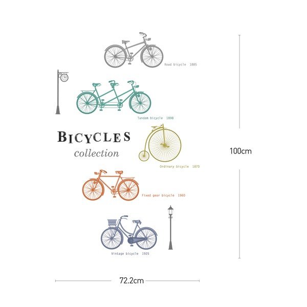 Autocolant Ambiance Colorful Bikes-image-1