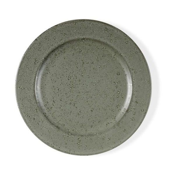 Farfurie din ceramică pentru desert Bitz Mensa, diametru 22 cm, verde-gri