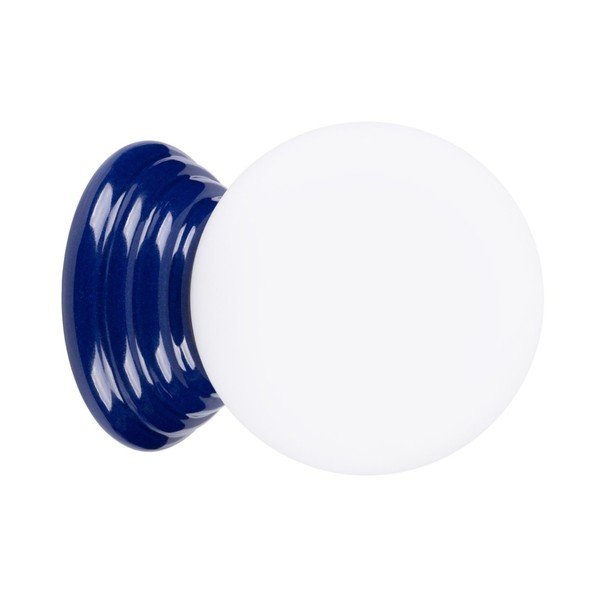 Aplică de perete albastră din ceramică ø 12 cm Farsa – Sollux