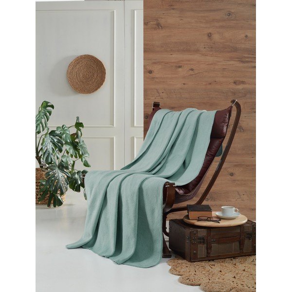 Pătură verde-mentă din polar, fleece 130x170 cm Brighton – Mijolnir-image-1
