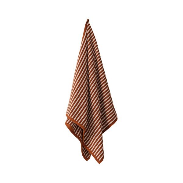 Prosop maro coniac/crem din bumbac 70x140 cm Dixie – Jotex-image-2