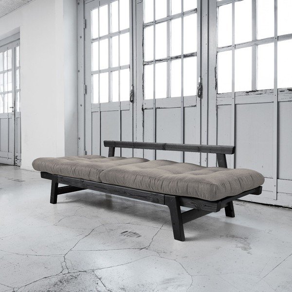  Canapea extensibilă Karup Step Black/Granite Grey-image-3