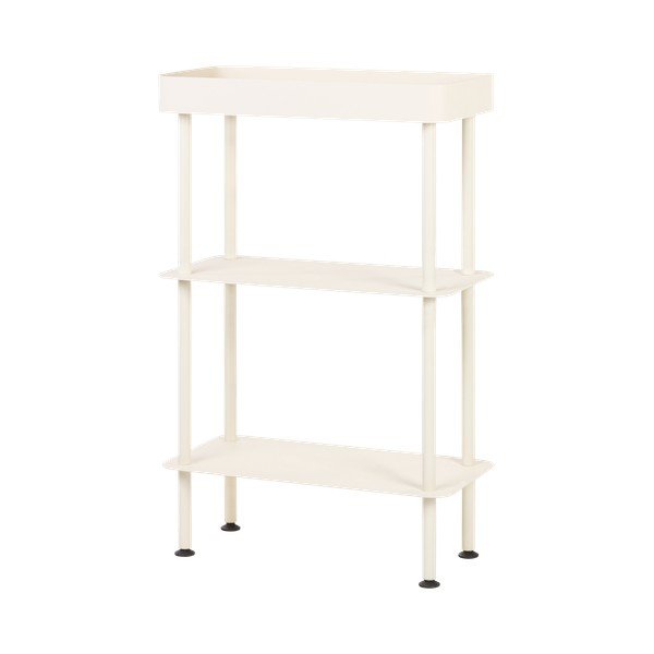 Etajeră pe roți bej din metal 60x97x30 cm Nolle – noo.ma-image-2