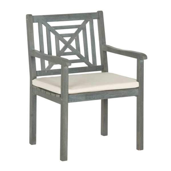 Set masă pentru grădină și scaune din lemn de acacia Safavieh Riva, gri-image-2