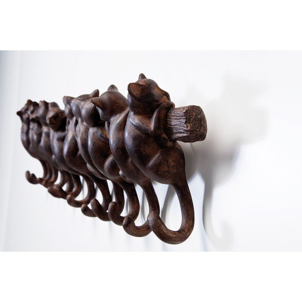 Cuier de perete Kare Design Cats, maro-image-3