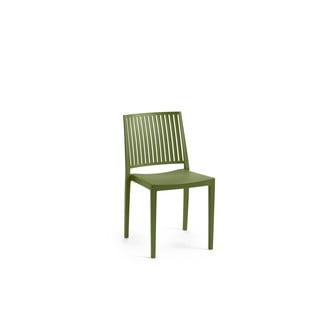 Scaun de grădină verde din plastic Bars - Rojaplast