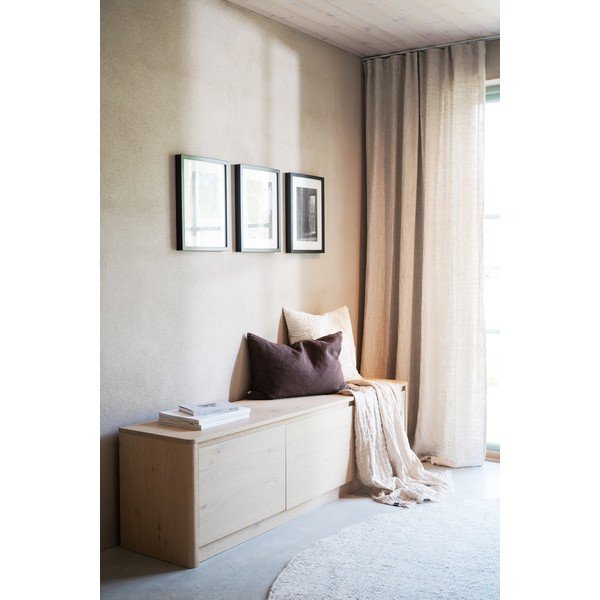 Comodă în culoare naturală deschisă cu aspect de lemn de stejar 180x50x40 cm Melstone – Rowico-image-1