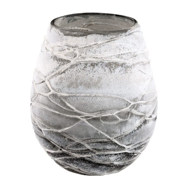 Vază din sticlă Ego Dekor, ⌀ 10 cm, gri
