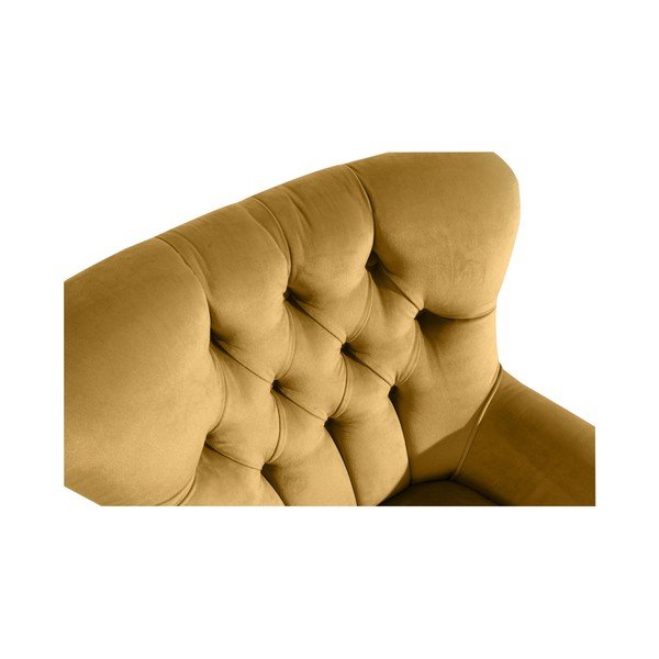 Fotoliu Max Winzer Brandon Suede, galben muștar-image-2