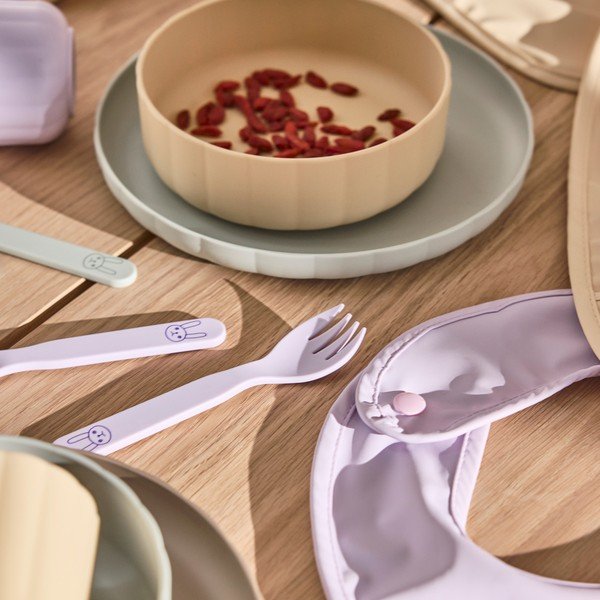 Set de veselă pentru copii 3 buc. din plastic Pullo – OYOY Mini-image-1