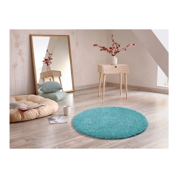 Covor rotund Universal Aqua Liso, ø 100 cm, albastru deschis-image-2