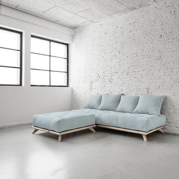 Suport pentru picioare Senza Natural/Sky Blue-image-2