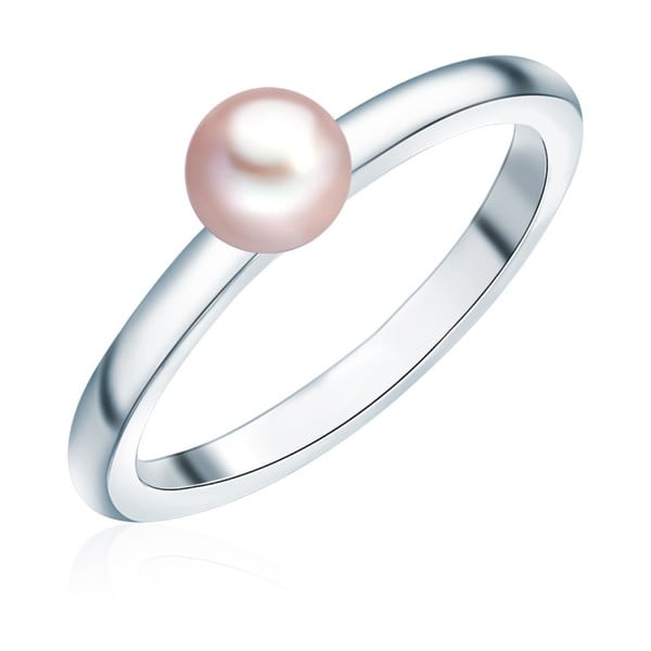 Inel cu perlă roz deschis Nova Pearls Copenhagen FIo, măr. 54