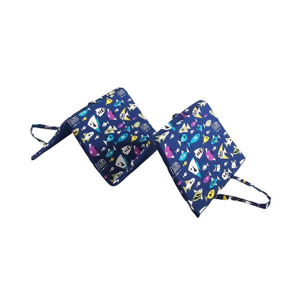 Pernă pentru scaun de grădină albastră pentru șezlong 49x137 cm   Fishes – B.E.S.