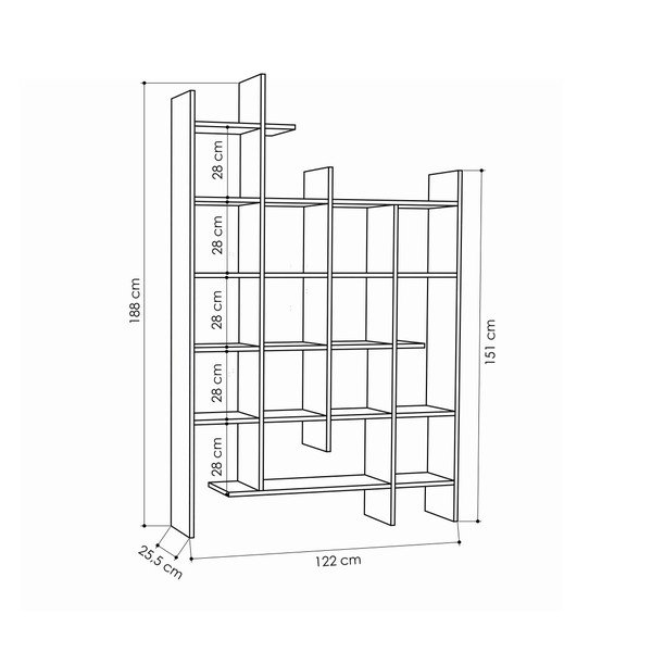 Bibliotecă Manco White, alb-image-2