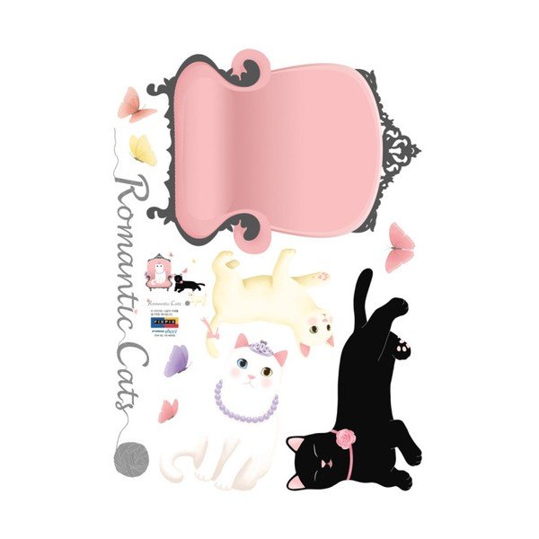 Set autocolante Ambiance Romantic Cats-image-1