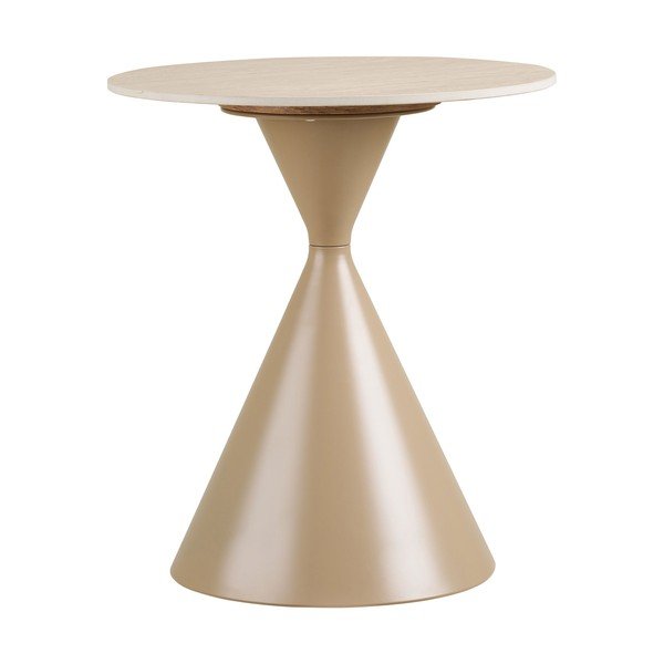Măsuță auxiliară rotundă cu blat ceramic ø 50 cm Annecy – House Nordic