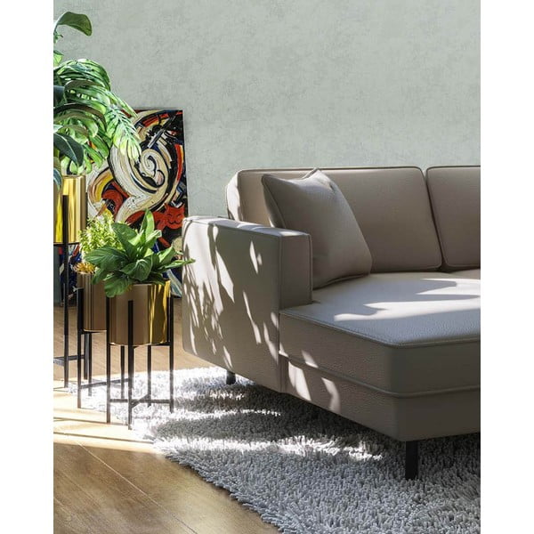 Colțar maro deschis cu tapițerie din piele (colț pe  partea stângă ) Kobo – MESONICA-image-3