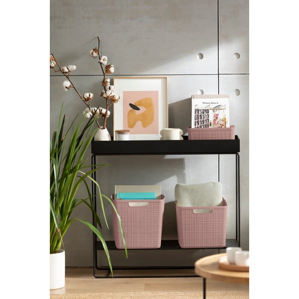 Coș de depozitare de depozitare din plastic Jute – Curver-image-1