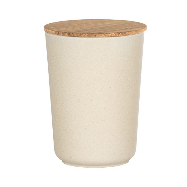 Cutie depozitare cu capac din bambus Wenko Bondy, 700 ml, bej-image-2