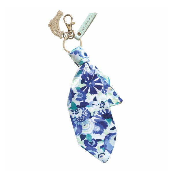 Breloc chei Portico Designs Bleu Floral