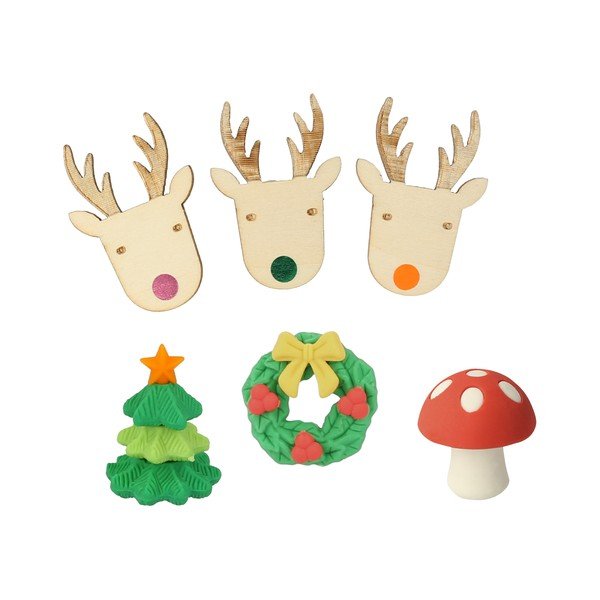 Pocnitori de Crăciun 6 buc. Reindeers in Jumpers – Meri Meri-image-2