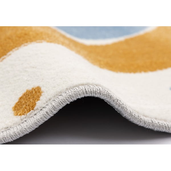 Covor pentru copii galben ocru-fildeș ø120 cm Joyful Gold – FD-image-2