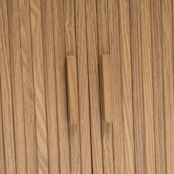 Bibliotecă în culoare naturală cu aspect de lemn de stejar 80x172x40 cm Elia – Casa Selección-image-4