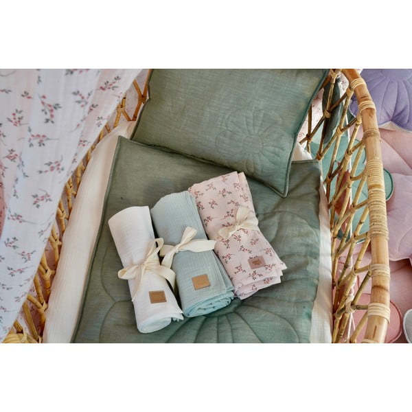 Pătură din muselină bej pentru copii 100x100 cm Cream - Moi Mili-image-1